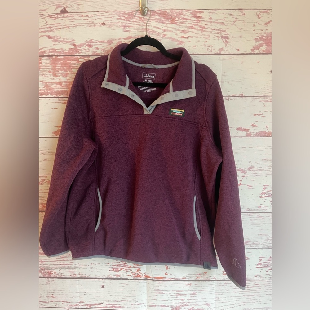 L.L. Bean Sweater Fleece Pullover.